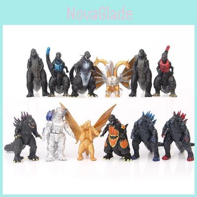 Modello Figura Dettagliata di Godzilla Giocattolo da Collezione In 12 Varietà Pvc Stile Anime