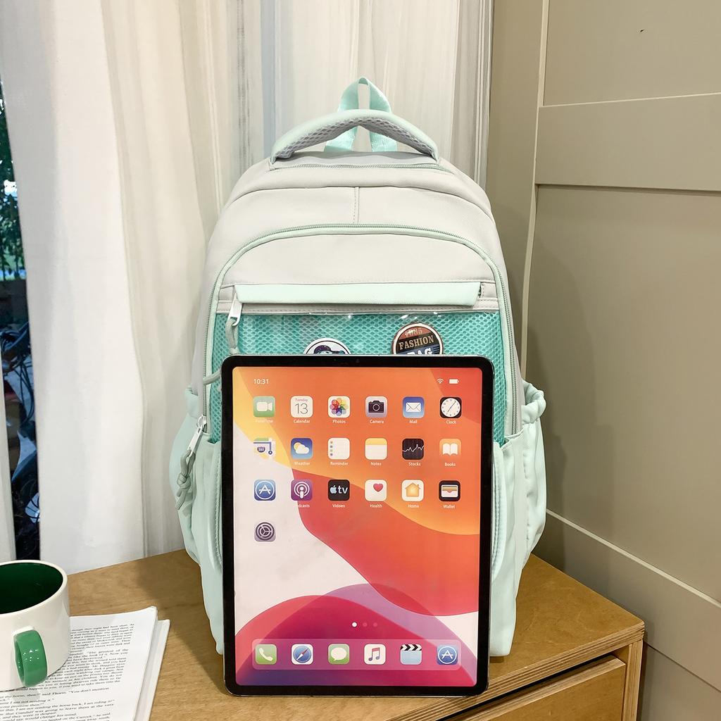 Schoolbag Elementary School Bag Grades 1-1 Cartoon Printed Children's Backpack Large Capacity Burden Reduction Travel Backpack Pain Bag Female