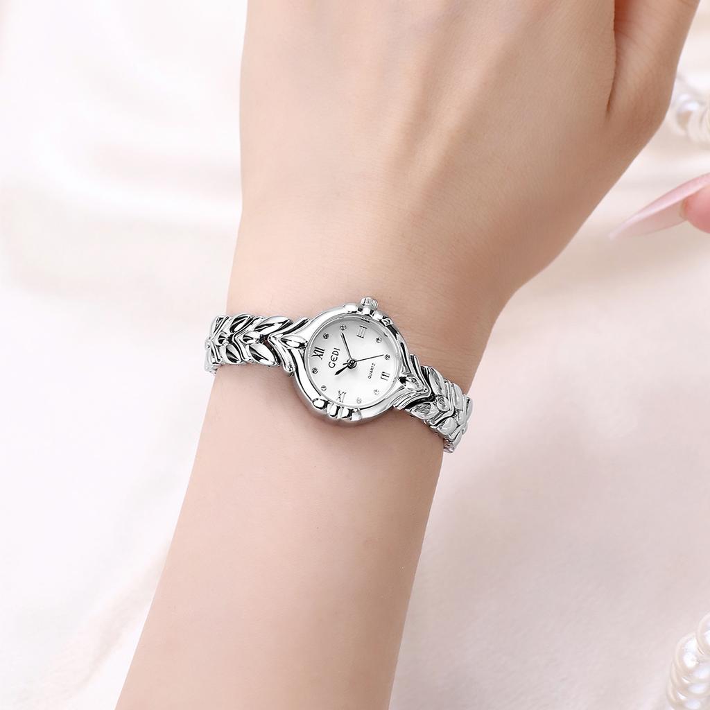 Exquisite And Compact Wheat Ear Bracelet Watch Niche Light Luxury High-End Sense Medieval Women'S Calendar Quartz Watch