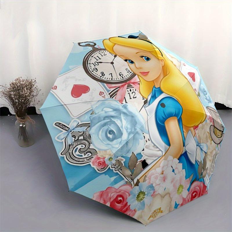 1pc Princess Alice Automatic Opening and Closing Umbrella - Suitable for Various Occasions, Outdoor Activities, Lightweight and Durable Auto