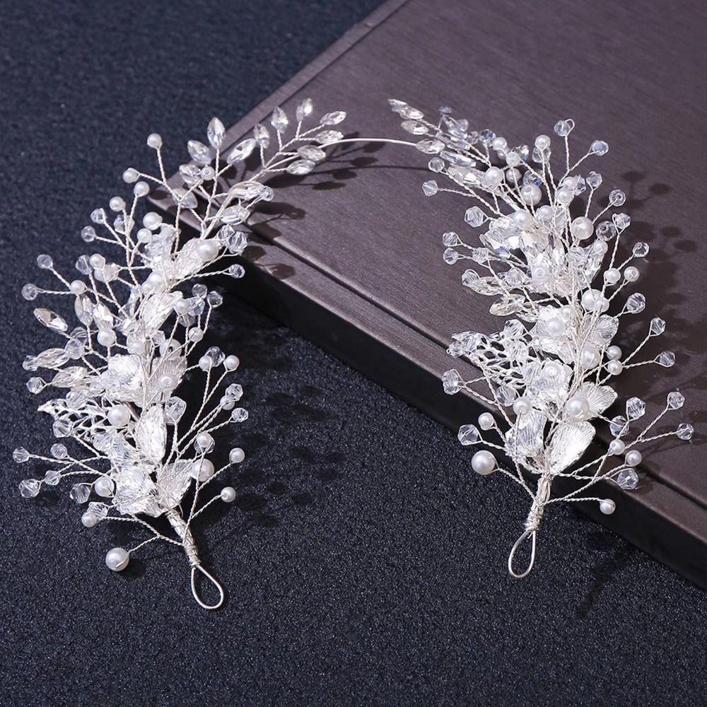 Beaded Crystal Headpiece Handmade Rhinestone Head Chain Luxury Bridal Headband  Prom