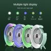 Xiaomi Quiet Charging Small Desk Fan with Ventilation and Portable Electric Fan with 3 Speeds for Home Use, with Colorful Lights