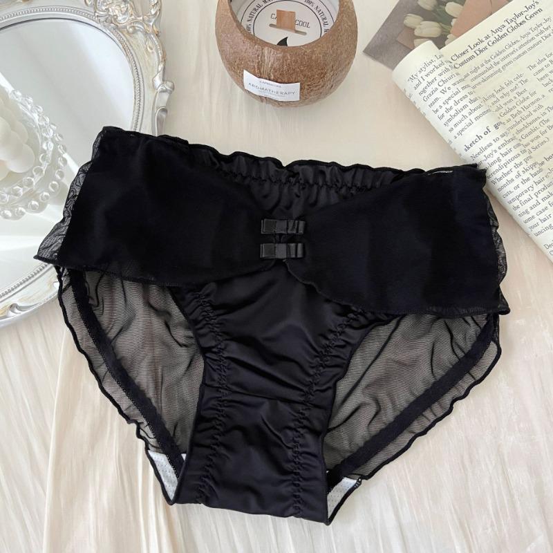 

Нижнее белье Girl Pure Desire Wind Satin, летние тонкие милые сетчатые женские треугольные трусики one size чёрный