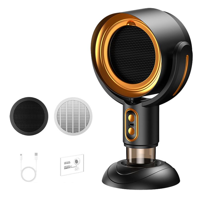 B98A-Настольная вытяжка Бытовая настольная вытяжка Высокопроизводительный вытяжной вентилятор Вентилятор для очистки дыма Портативный вентилятор для дыма жёлтый