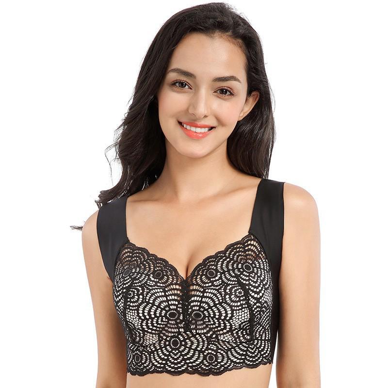 Cross-Border Plus Size Wire-Free Sports Bra for Sleep & Support