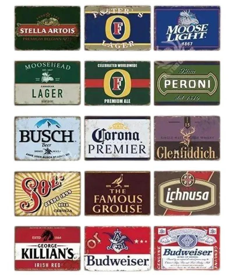 Metal Tin Poster Beer Metal Sign Decorative Plaque Retro Plate Wall Decor Bar Pub Club Man Cave Dad's Garage Workshop Poster