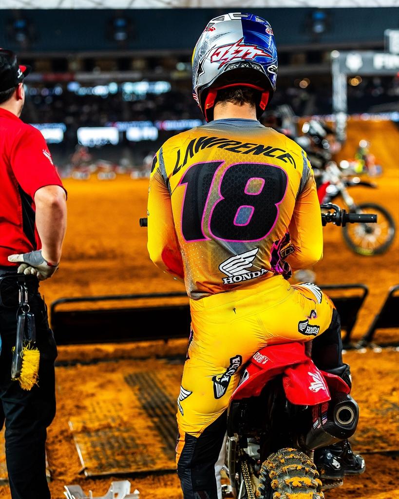 HONDA 2026 New #18 MXGP Super Motocross Racing Shirt Men Jett Lawrence Long Sleeve Motorcycle Tee Breathable Quick Drying Top TV7
