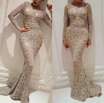 Fashion Mermaid Ball Gowns Sequin Dress Evening Dress Female Cocktail Party Dress Sexy Bodycon Dress Plus Size Dress