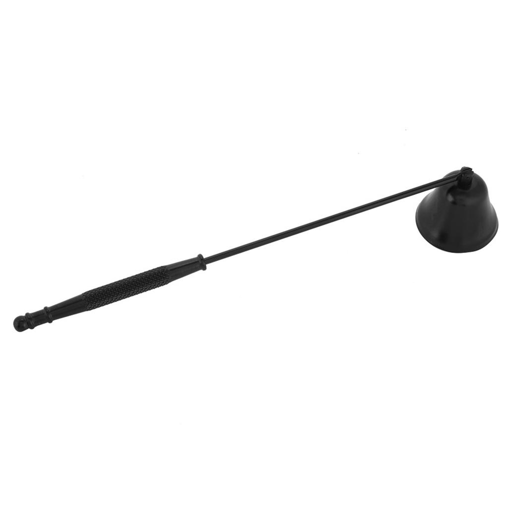 1Pcs Fashion Stainless Steel Shaped Candle Snuffer Wick Trimmer Cover Hand Tool(black)