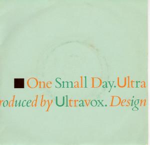 

7inch Record ULTRAVOX One Small Day VOX2 Chrysalis 1984 UK Dance Electronica Used