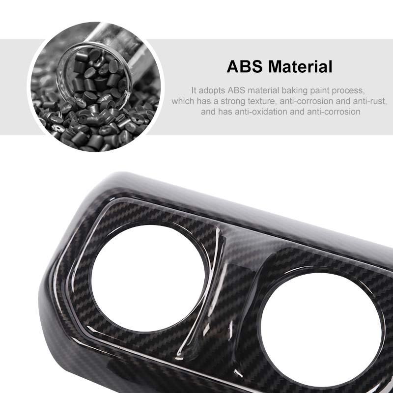 ABS Car Gear Shift Decoration Front Cup Holder Window Switch Cover For Jeep Wrangler JL 2018 Up For JT Gladiator Interior Accessories