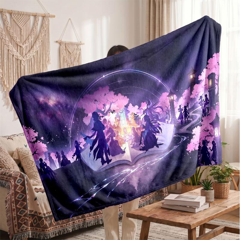 Warm Flannel BlanketHonkai Star Rail Soft Cozy Throw Blanket for Bedroom Couch