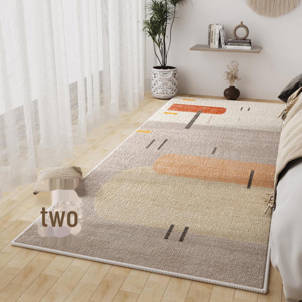 Modern Simple Velvet Non-Slip Floor Mat for Home Entrance, Bedroom, and Bay Window