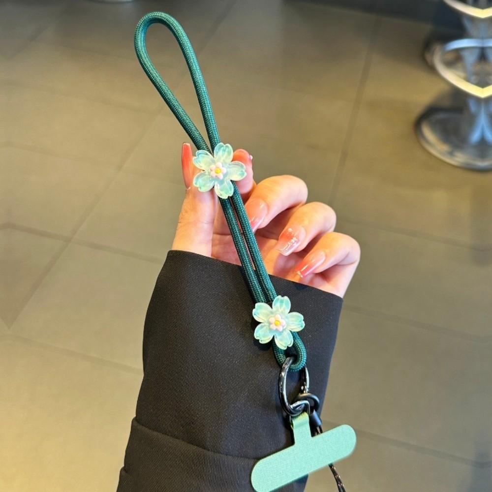 Adjustable Mobile Phone Strap Cherry Blossom Cell Phone Chain Mobile Phone Lanyard  New Year Gift