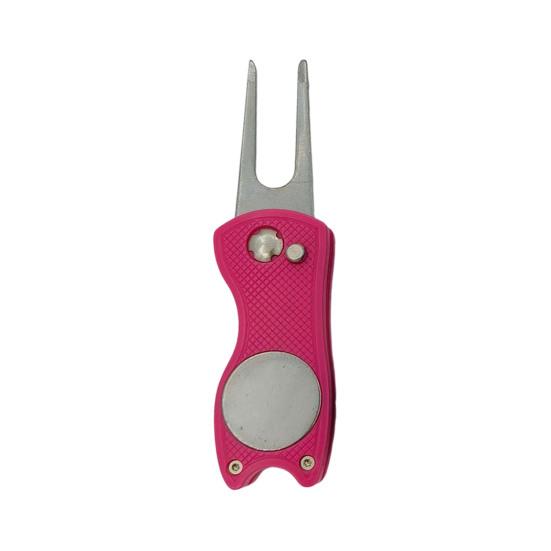 Golf Divot Reparaturwerkzeug Magnetischer Ballmarker Faltbares Green Fork Werkzeug Golf Zubehör Männer Frauen Golfer Enthusiasten Geschenk