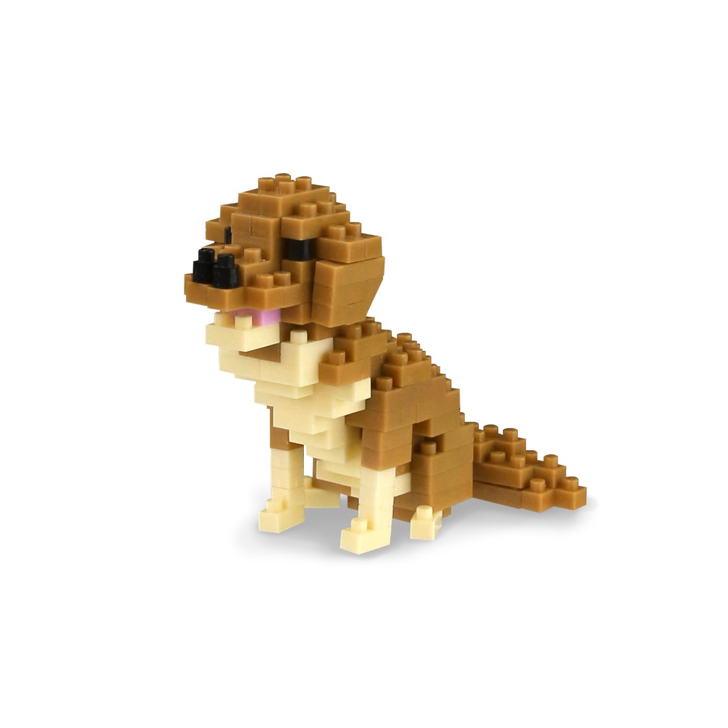 

BOROLA Pet Dog Building Blocks Educational Realistic Animal Building Perfect Toy and Game for Birthday Gift Retriever Dog Set, Toy, Kit, (Golden