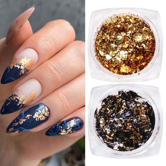 Manicure Women Ultra-thin DIY Decor Gold Silver Foil Nail Art Stickers for Party