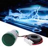 Round Digital Display AC Voltage Current 2 In 1 Integrated Signal Indication Light (Green)