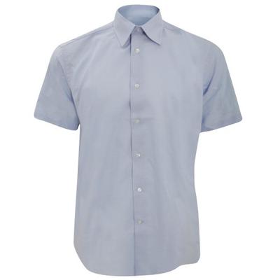 Russell Collection Mens Short Sleeve Easy Care Tailored Oxford Shirt
