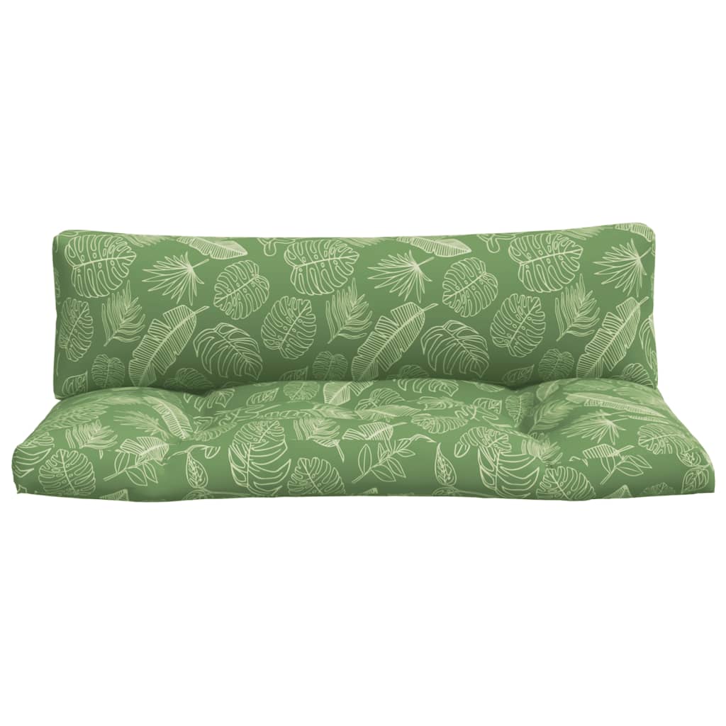 Pallet Cushions 2 Pcs Leaf Pattern Oxford Fabric