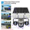 V380 PRO 4G Solar Cameras 3 PTZs Automatic Rotation CCTV Camera Home Wireless Outdoor Security Protection 15MP Video Surveillance Monitor