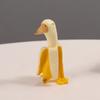 Cute Cartoon Banana Duck Unique Animal Ornaments Funny Banana Duck Figurines  Birthday Gift