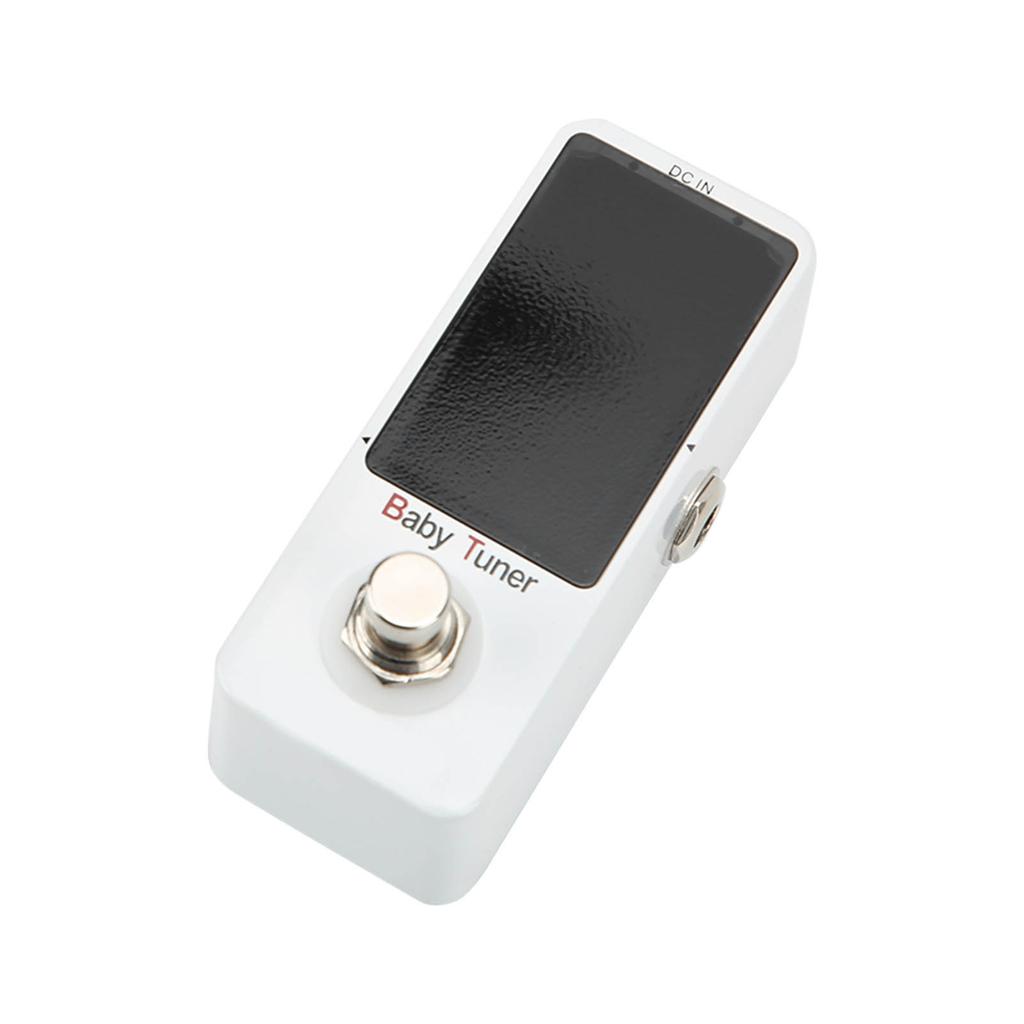 Mini Pedal Tuner Monoblock Chromatic Tuning Effect for Electric Guitar and Bass 12Hz‑4186Hz