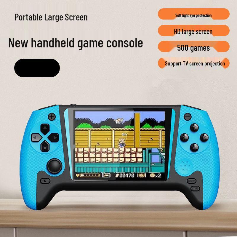 2025 Handheld Game Console: 500 Games, Large Screen, Joystick, Double Player, Connects to TV, Nostalgic Children's Toy Gift