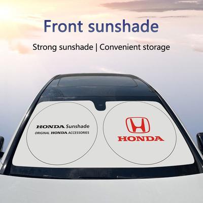Car Windshield Sun Shade Window Shade Front Sunshade UV Protection For Mugen Power Civic Accords CRV Hrv Jazz CBR VTEC VFR