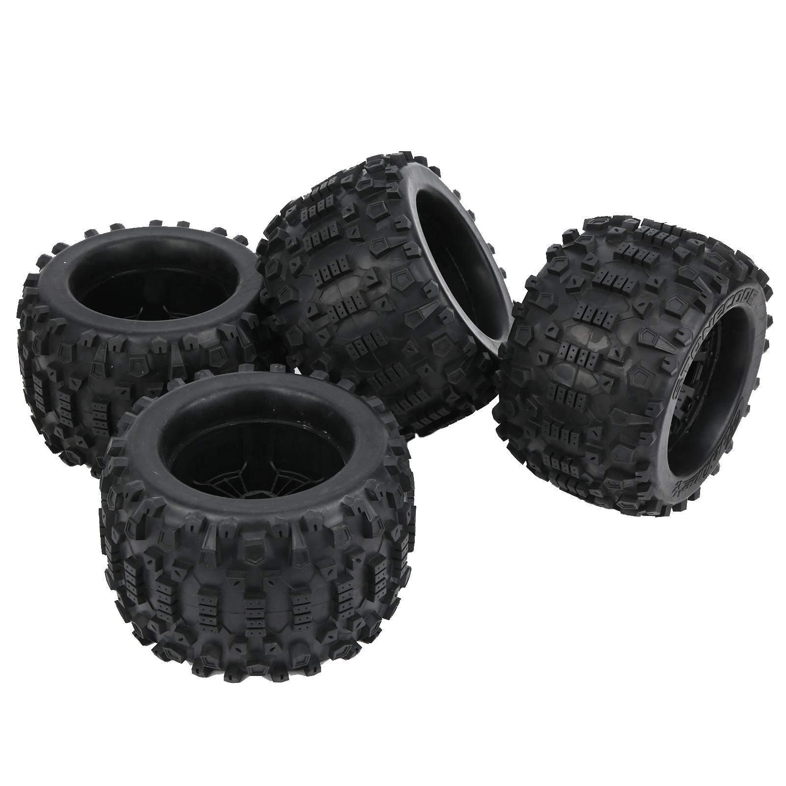 

4Pcs RC Car Wheels Tires Accessory for ZD Racing Large Foot 18 Model Car 170x103mm