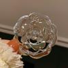 Camellia Rose Mother-of-Pearl Brooch – High-End Korean Style for Evening Wear