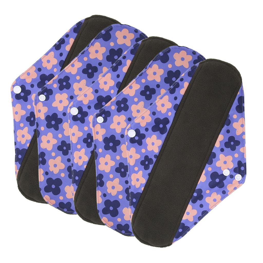 5ks omyvatelná opakovaně použitelná hygienická vložka pro ženy cestovní přenosná měkká prodyšná potištěná elegantní menstruační