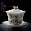 Mutton Fat Jade White Ceramic Master Tea Cup
