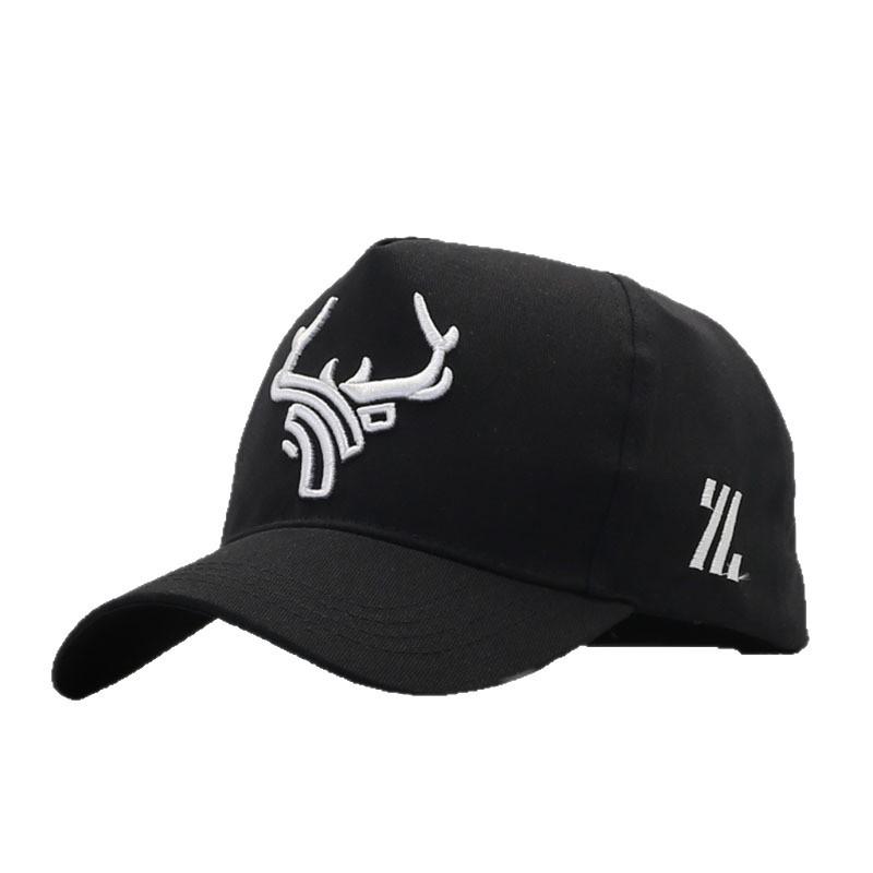New Elk Angle Embroidered Baseball Cap Men's and Women's Casual Trend Sunshade Cap