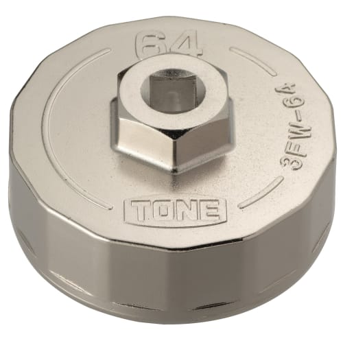 

TONE Oil Filter Wrench (Cup Type) 3FW-64 Drive 9.5mm (3/8 ) 64