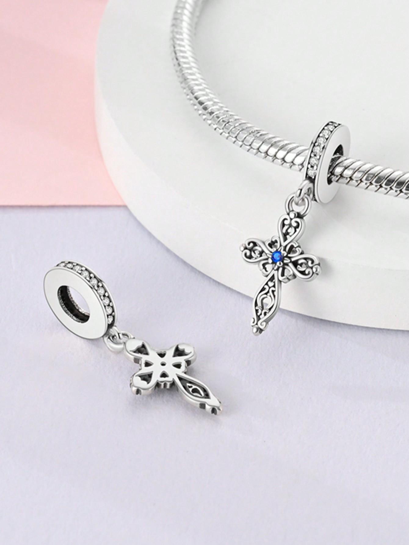 

Patterned Palm Cross Bead Charms Charm copper Plated Compatible With Charm Bead Charms copper Authentic Bracelets for Jewellery Making Do It Yourself