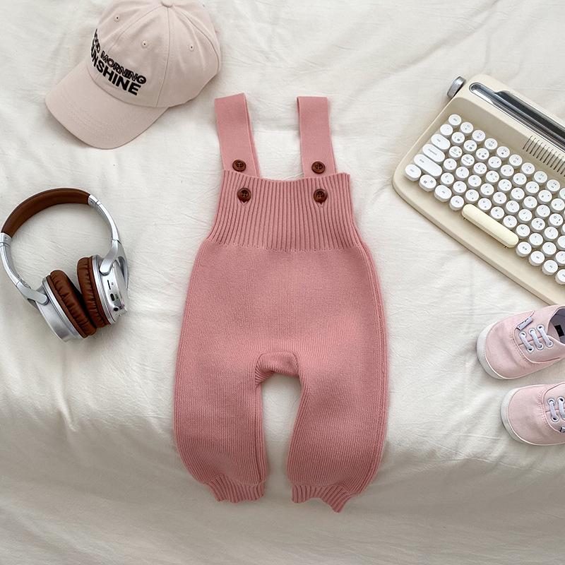 

Осенний вязаный детский ромпер: Корейский стиль для мальчиков и девочек, модные комбинезоны 66cm