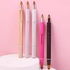 Retractable Double-head Lipstick Brush Portable with Cover Nylon Lip Brush Lip Liner Brush Makeup Tool for Lip
