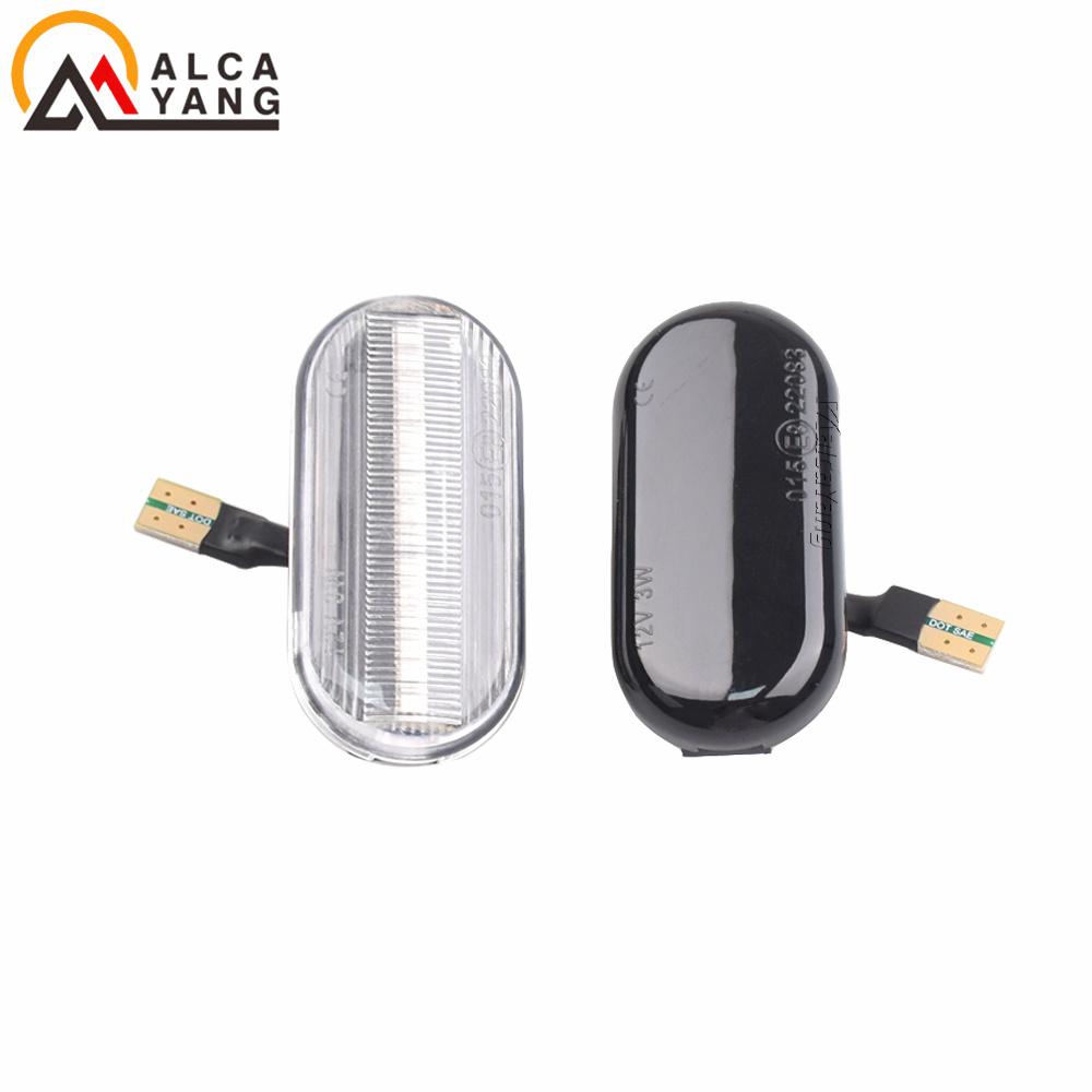 2 Stück 12V Dynamische Seitenblinker Leuchte Lampe NIS-26160AX001 für 350Z Z33 Navara D40 Cube Pathfinder R51 Qashqai J10