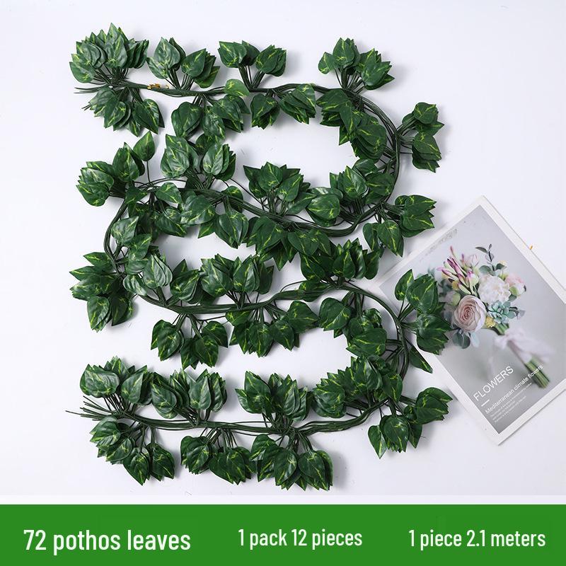 Outdoor Artificial Rattan Green Plant Vine for Decoration and Landscaping
