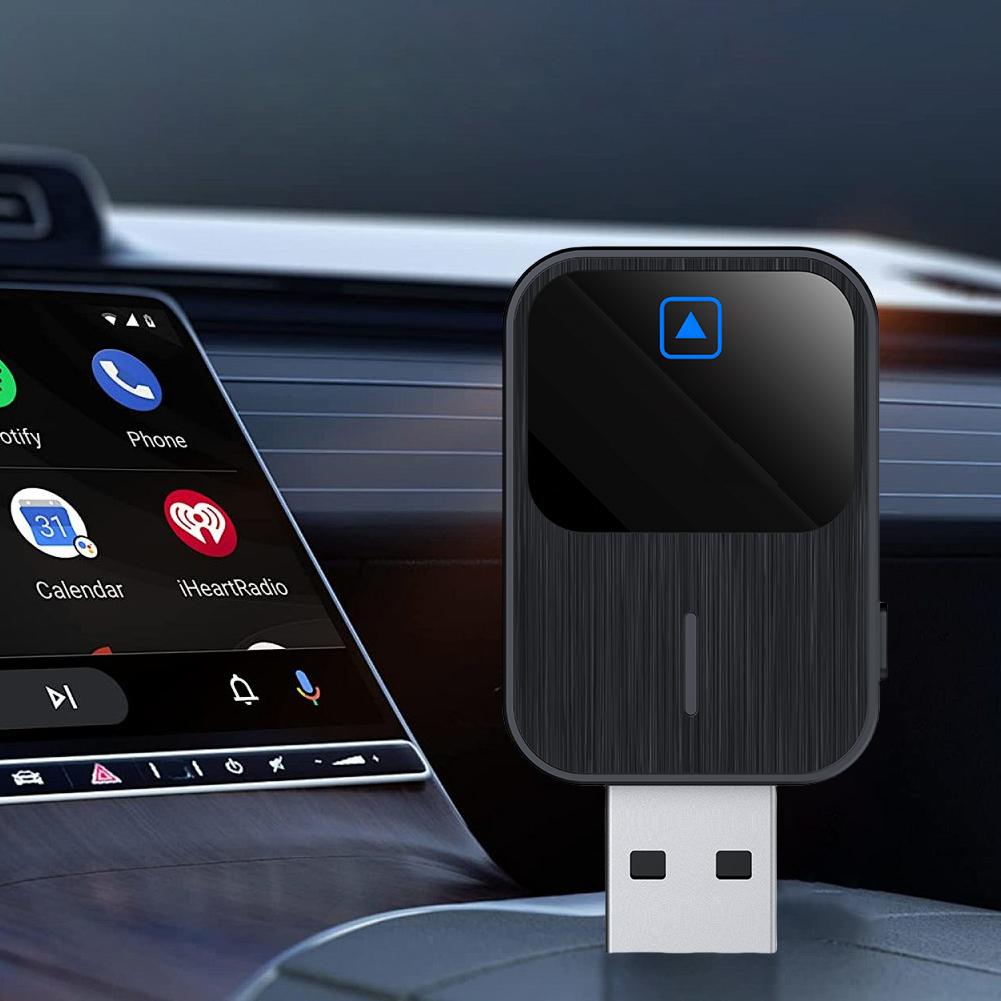 Wireless Android Auto & CarPlay AI Box Bluetooth-Compatible 5.2 WiFi USB-C/USB Voice Control for Wired CarPlay Android Auto Cars