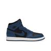 Air 1 Retro High OG PS Koyu Marina Mavi Çocuk Spor Ayakkabı Siyah Beyaz AQ2664-404