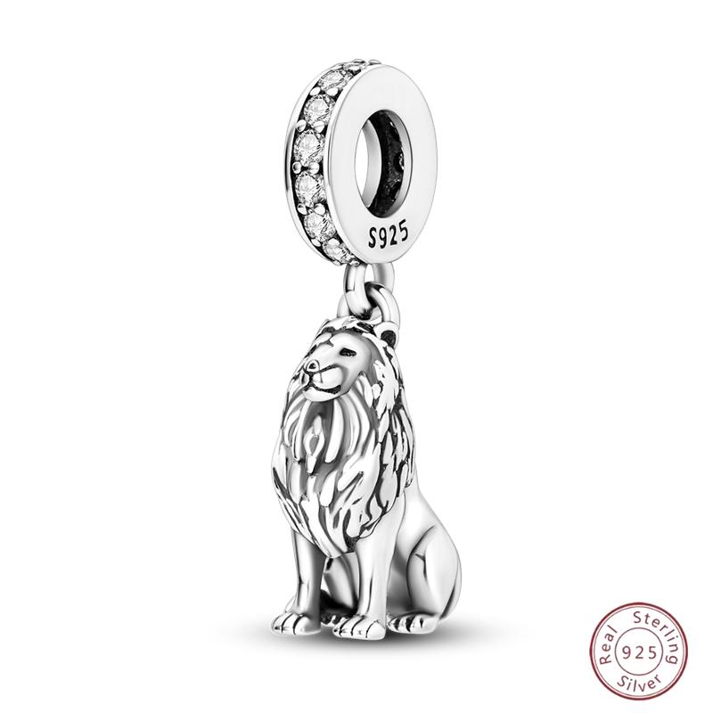 Copper Beaded Pendant Shiny Zircon Animal Elephant Puppy Original 3Mm Bracelet Women Fine Jewelry