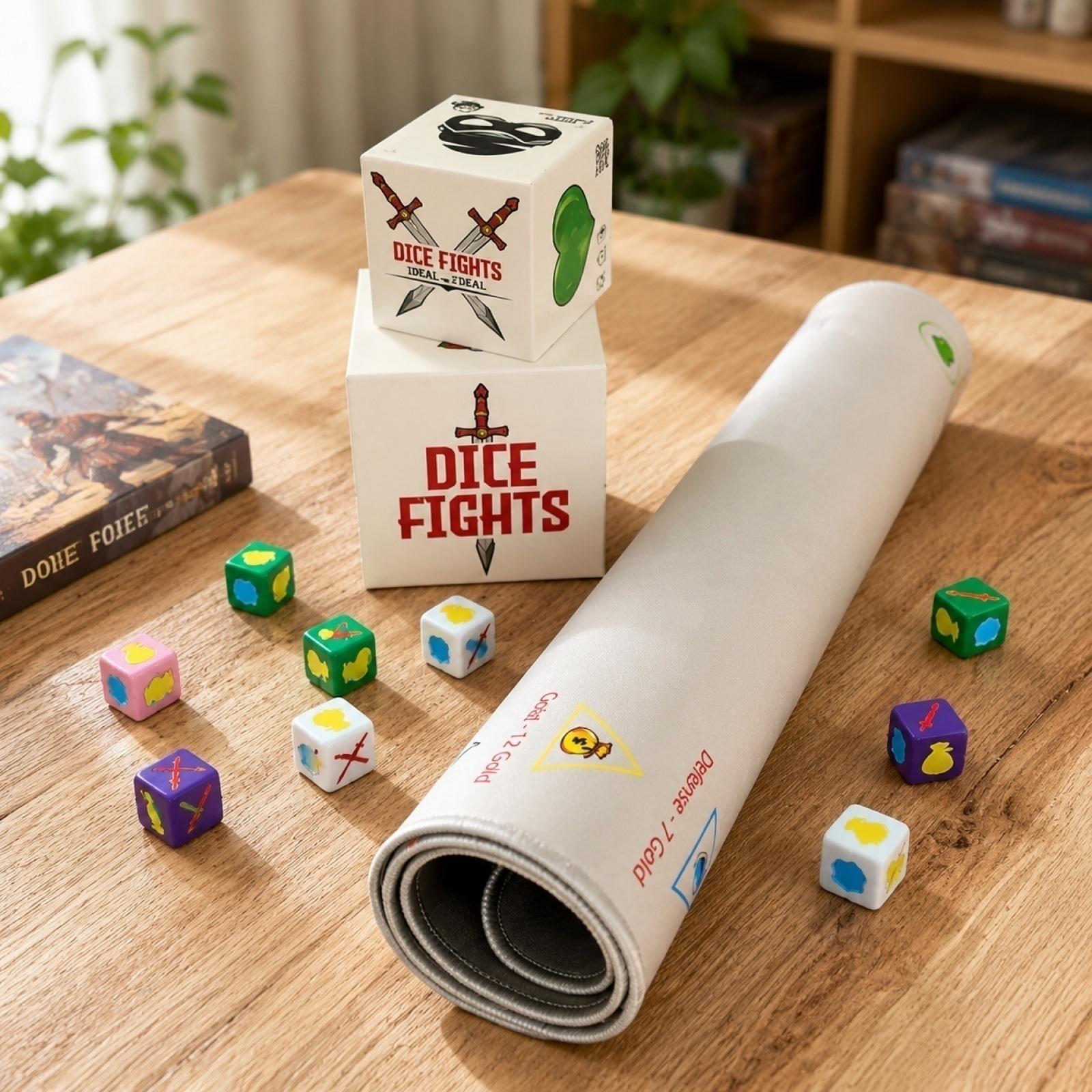 

Dice Game Set Ultimate Battle Pack Includes Custom Dice Collection Game Mat and Instructional Guide for Strategic Gameplay and Multiplayer Fun One Size белый
