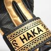 LEONE 1947 Boxing Gloves Unisex Synthetic Leather Outer PU Pad Velcro Fastener Clasp GN329 [HAKA] (12oz) Gold/Black [Genuine Product]