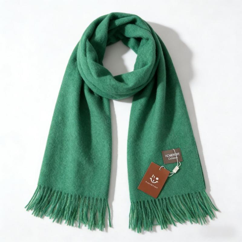 Women S Thick Korean Style Solid Faux Cashmere Scarf Winter Shawl Couple Neck Wrap