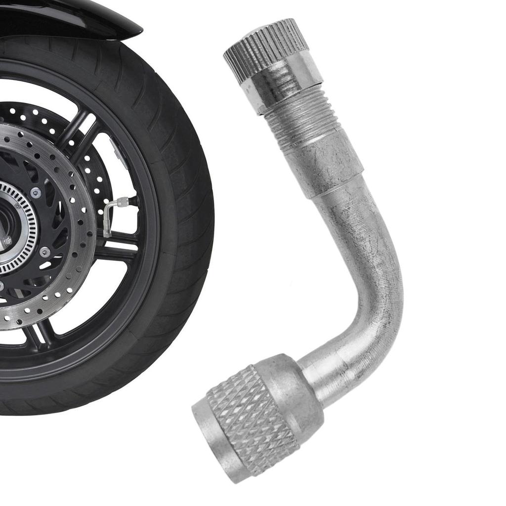 Motorcycle Air Valve, 90° Extension, Tire Valve Extension Adapter, L-Shaped, Air Valve, For Moped