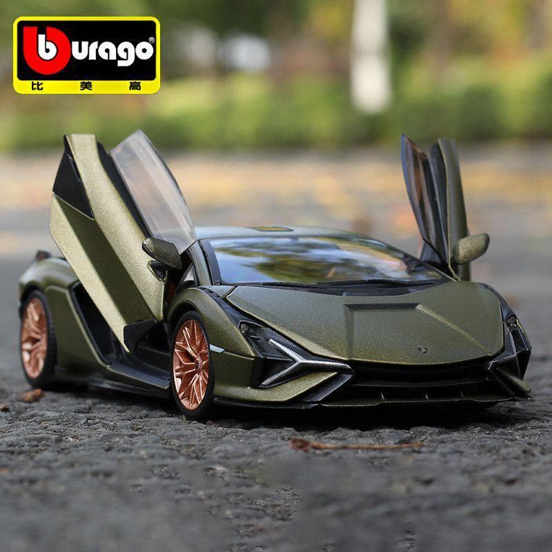 

Bburago 1:24 Lamborghini SIAN FKP37 Alloy Sport Car Diecast Metal Scale Model Car Static Collectibles Children Toy Vehicle Gift зелёный