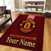 Manchester United F Custom Name Carpet Rug for Living Room Bedroom Home Sofa Decoration,Kids play Non-slip Floor Mat