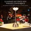 Cordless Table Lamp Portable Desk Lamp 2000mAh Battery Operated 3 Color Stepless Dimming for Restaurant Bedroom Outdoor Party Camping Night Light